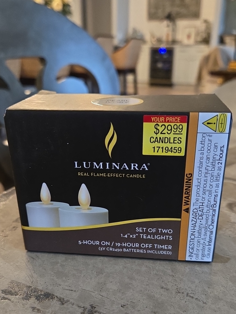 Luminara Ivory Flameless Candle Tealights (One Box/2 tealights) NWT